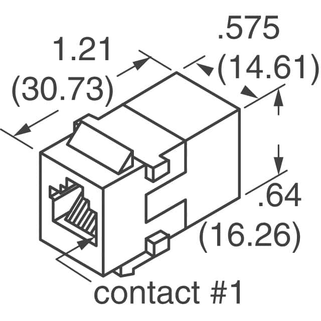 555050-1 TE Connectivity AMP Connectors  Keystone Inserts